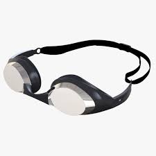 Mirrored Swimmer Glasses Posed 3d Model Ad Swimmer Mirrored Glasses Model Mirrored Glasses 3d Model Glasses