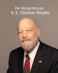 It is with sadness that the AC Transit Board of Directors announces the  passing of Director H.E. Christian (Chris) Peeples. He leaves a legacy of  service to the people of the East