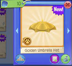 Golden Umbrella Hat Animal Jam Wiki Fandom