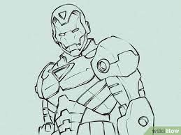 Contoh gambar iron man untuk mewarnai kataucap. 4 Ways To Draw Iron Man Wikihow