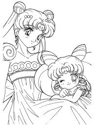 We have here coloring pages that suitable for. Sailor Moon And Sailor Chibi Moon Anime Coloring Page Coloring Sky