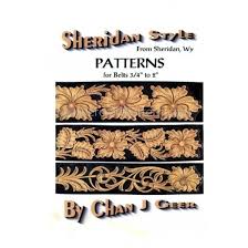 Belt carving patterns / wild rose pattern with black background and embedded. Leather Belt Tooling Pattern Sheridan Belt Patterns By Chan Geer Instant Download