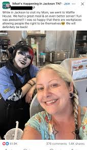 Great service at Waffle House in Jackson TN