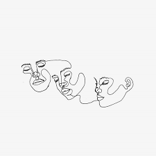 Trio Artist Snozzcumber Ink Abstract Face Art Abstract Line Art Line Art