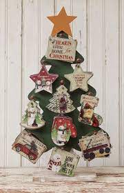 Tree Ornaments Primitive Christmas Tree Ornament Display Winter Ornaments