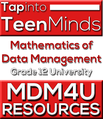 Mdm4u Grade 12 Data Management Mathematics Handouts Resources