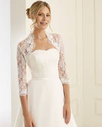 E162 Altal Bianco Evento Brautjacke Hochzeit Bolero Brautmode