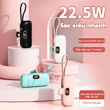 Pin dự phòng mini cầm tay Capsule sạc nhanh PD22.5W – Mac Insta