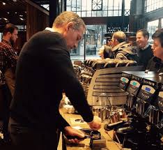 They may also be responsible for performing cashier. Starbucks Boss At The Counter Howard Schultz Makes Espresso Using An Italian Coffee Machine Comunicaffe International