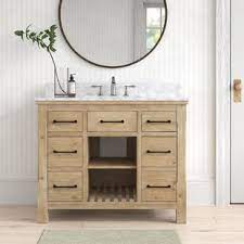 Vanity, countertop and 17 3/4 sink 40 1/8x19 1/4x28 3/8 $ 579. Farmhouse Rustic 41 45 Bathroom Vanities Birch Lane