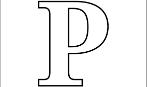 Write out the letters of the alphabet (or look them up online). Bubble Letter Capital P Printable Pdf Letter P Letter A Coloring Pages Printable Alphabet Letters Free Printable Alphabet Letters