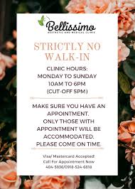 The medical centre operates a well equipped laboratory offering extensive investigative facilities supported by a centralized computerised system. Bellissimo Aesthetics And Medical Clinic Posts Facebook