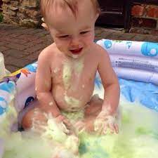 Another plus to bathing with your baby? 10 Fun Things To Do With Your 8 10 Month Old Baby Baby Play Activities 8 Month Old Baby Activities 10 Month Old Baby Activities