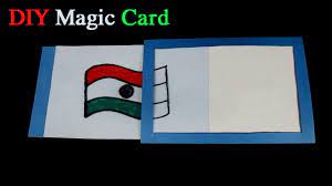 How to make magic card (magic slider card). Diy Magic Card How To Make Magic Card Easy For Independence Day Republic Day Youtube