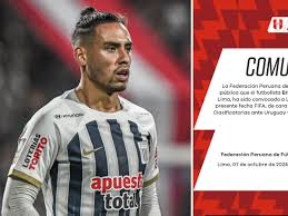 Erick Noriega ha sido convocado a La Bicolor para las próximas  clasificatorias