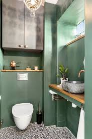 Revue De Week End 18 Planete Deco A Homes World Decoration Toilettes Salle De Bain Verte Deco Toilettes