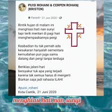 We did not find results for: Puisi Rohani Cerpen Rohani Kristen Posts Facebook