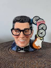 ROYAL DOULTON “BUDDY Holly” Large Character Jug