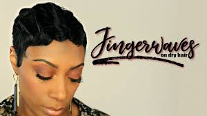 I know finger waves on short curly hair is very popular in black culture. How To Create Finger Waves On Short Relaxed Hair Kaye Wright Youtube
