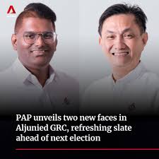 The People's Action Party (PAP) has refreshed its line-up in Workers'  Party-held Aljunied GRC, unveiling 2 new faces ahead of the next General  Election. Political newcomers Jagathishwaran Rajo, 37, and Kenny Sim