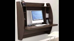 This multifunctional folding workbench can be used at home or at the office as a coffee table, computer desk, dining table. Beautiful Wall Mounted Computer Desk Youtube