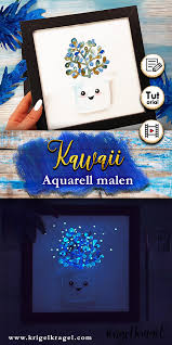 Bild von bergen und see für anfänger mit wasserfarbe.music: Diy Kawaii Malen Plus Pflanzen Aquarell Das Leuchtet Krigelkragel