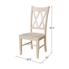 International Concepts C20p Double X Back Chairs Unfinished Set Of 2 Check This Awesome Product By Solid Wood Dining Chairs Furniture Traditional Furniture