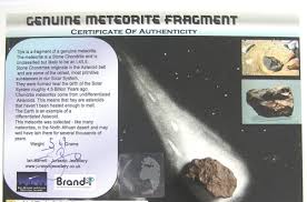 Most stone meteorites have varying magnetic. Card Mounted Stone Meteorite A Unique Gift