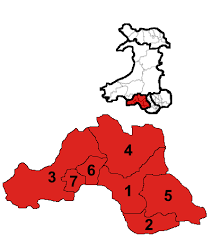 Net change in seats +7: South Wales West Senedd Cymru Electoral Region Wikipedia