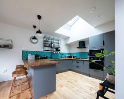 Pale grey kitchen with wood worktop uk gov pension. Architect News