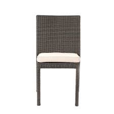 Lalo Outdoor 7 Piece Multibrown Wicker Oval Dining Set With Armed And Armless Stacking Chairs And Textured B Patio Furniture Conversation Sets Chair Dining Set
