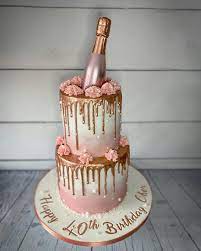 Easy buttercream cake design i buttercream cake decorating ideas i chyna b sweets. Rose Gold Prosecco Drip Cake Drip Cakes Prosecco Cake Cake