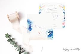 Avec ses couleurs bleu marine et rouge carmin sur son fond blanc, ce. Faire Part Mariage Mer Marin Ocean Happy Chantilly Studio