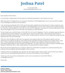 Judicial Clerkship Cover Letter Examples Samples Templates Resume Com