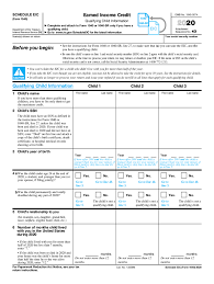 Easily fill out pdf blank, edit, and sign them. Irs 1040 Schedule Eic 2020 2021 Fill And Sign Printable Template Online Us Legal Forms