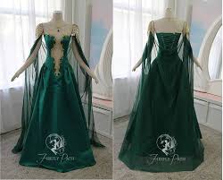 Jade Dragon Gown By Firefly Path On Deviantart Pretty Dresses Fantasy Dress Fantasy Gowns