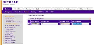 How Do I Configure Dhcp Option 43 On Netgear Managed Switch Answer Netgear Support