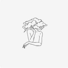 Day Dreaming My Head Is Always In The Clouds Dreaming Away Dreamer Passion Beautyobsessed Line Art Tattoos Minimalist Drawing Art Tattoo
