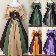 Maybe you would like to learn more about one of these? Medieval Vintage Elf Fairy Elven Costume For Women Wench Celtic Princess Dress Waist Cincher Corset Tube Top Gown Dresses Party Holidays Costumes Aliexpress