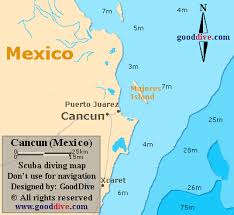 This cancun map is of the downtown area and includes hotels, hostels, gas stations, shopping locations, movies and the bus station. Cancun Map Gooddive Com