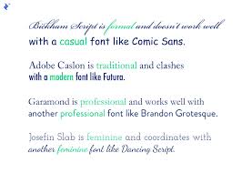 Script typefaces are based upon the varied and often fluid stroke created by handwriting, pretty much like the cursive fonts just typically more elegant. Mini Tutorial A Guide To Font Combinations Toptal