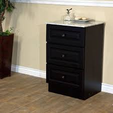 Cabinet is crafted with a. Bellaterra Home Com Bathroom Vanities Storage 20 In Marble Top Cabinet Dark Mahogany