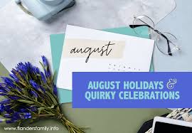 Rock the block kitchen designs 2021 holidays printable list. August Holidays Quirky Celebrations 2021 Flanders Family Homelife