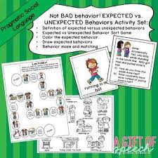 Not Bad Behavior Is A Pragmatic Language Activity For Our Younger Students Clients 4 8 That Tea Pragmatics Teaching Social Skills Special Education Resources