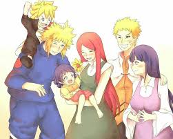 Awwww All 3 Generations Of The Uzumaki Family I Wish That Boruto And Himawari Could Both See Their Grandpaerents Gambar Anime Gambar