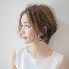 ショート編 小顔効果が高い 丸顔さんに似合う夏らしい髪型はコレ 4meee ボブヘア 髪型 髪 ショート