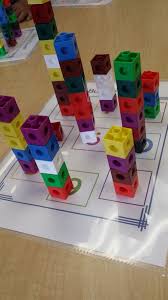 Tower Building Printable Freebie Creative Kindergarten Math Centers Kindergarten Unifix Cube Activities Unifix Cubes