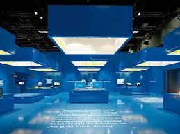 Blue Box Grundig On Behance Exhibition Design Museum Exhibition Design Showroom Design