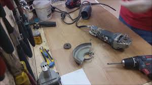 How To Disassemble And Repair Bosch Small Angle Grinder 125 Mm Youtube
