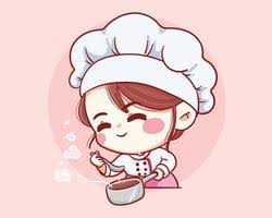 Chibi Muslimah Master Chef 2245326 Vector Art At Vecteezy
